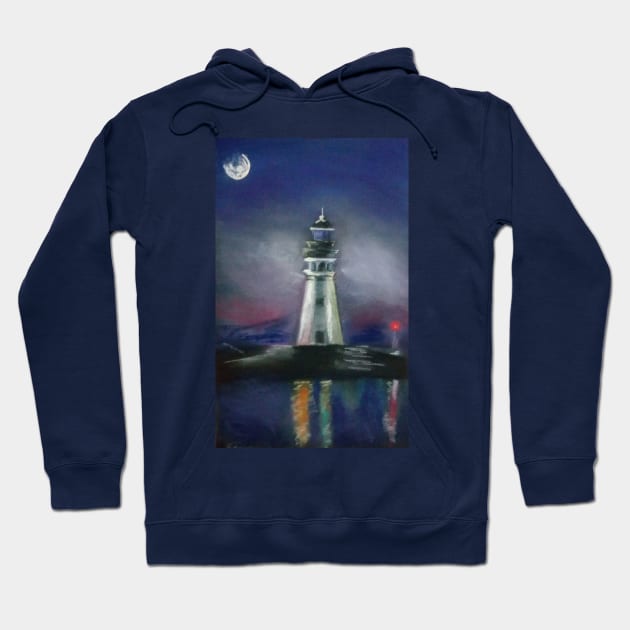 Lighthouse Hoodie by reyhanartstudio